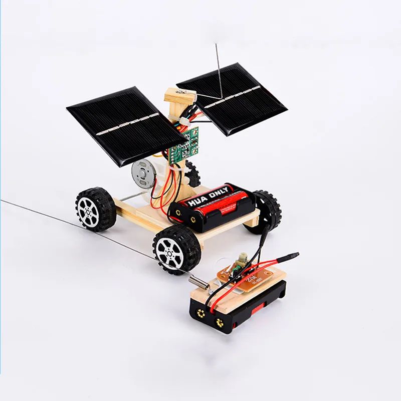 Science Diy Model - Voiture solaire télécommandée sans fil, modèle