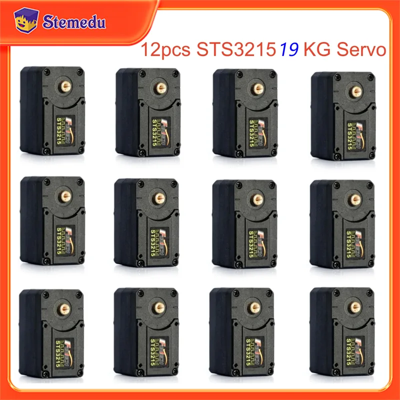 Robot Arm Motor - 12 pièces Feetech STS3215 19KG 7.4V