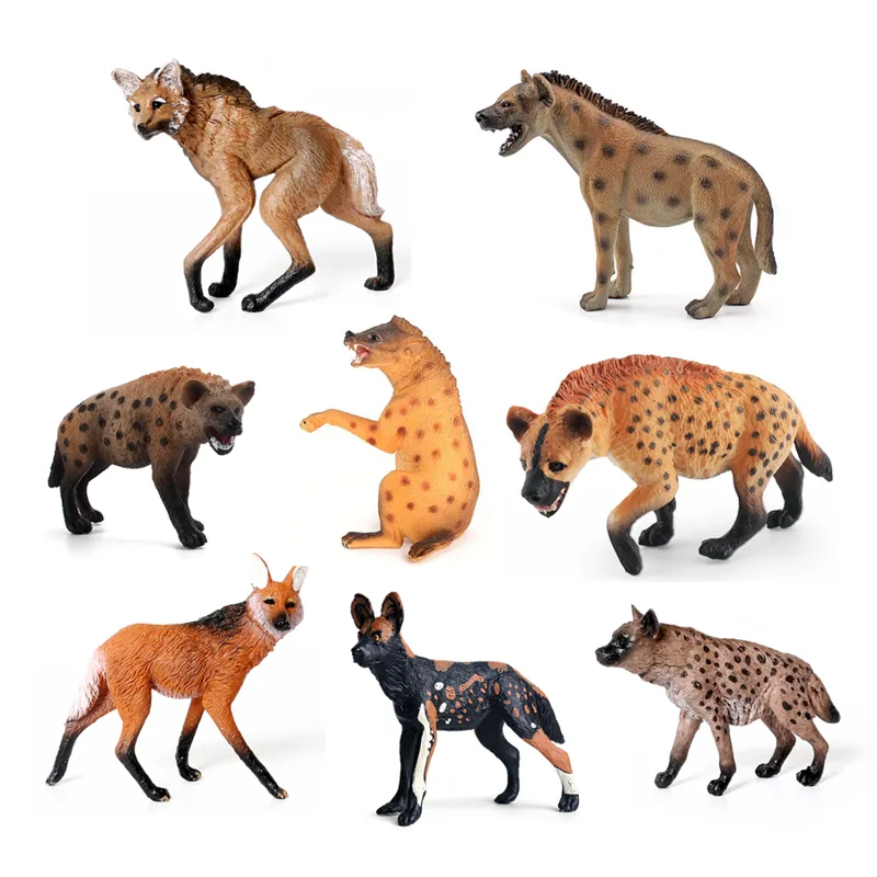 Science Toys - Hyène de faune en plastique réaliste,