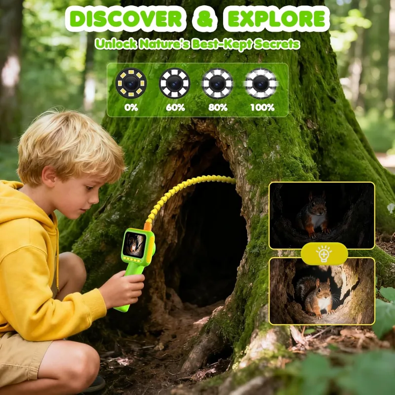 Science Toys - Endoscope pour enfants, caméra serpentine avec