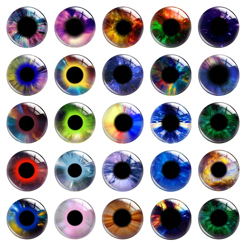 Science Toys - Cabochon en verre rond à dos