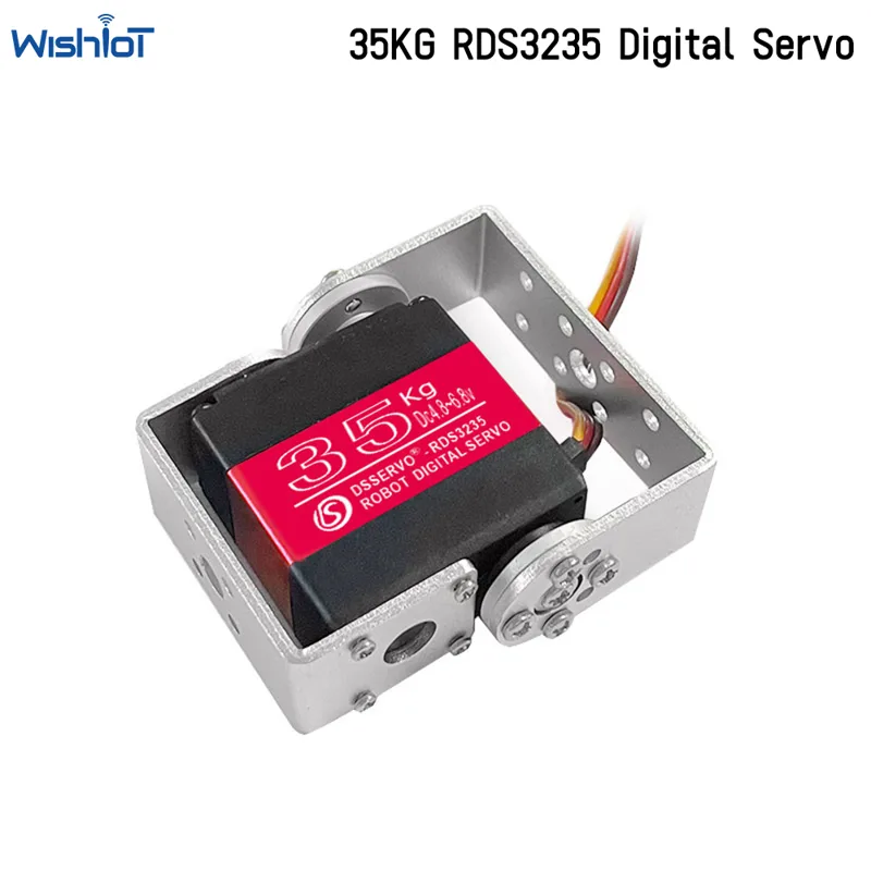 Robot Arm Motor - Servo numérique Robot 35KG, 4.8-6.8V, engrenage