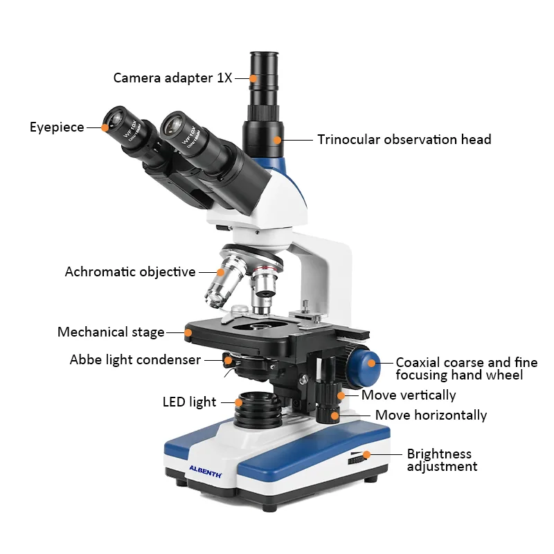 Microscope biologique professi - Microscope Compound 40X avis et prix