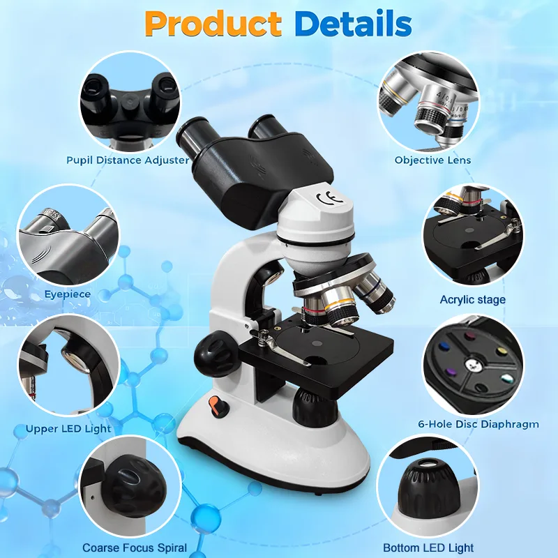 Microscope composé binoculaire - Microscope Compound 40X avis et prix