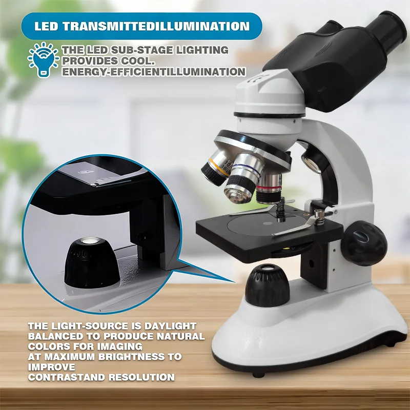 Microscope composé binoculaire - Microscope Compound 40X avis et prix