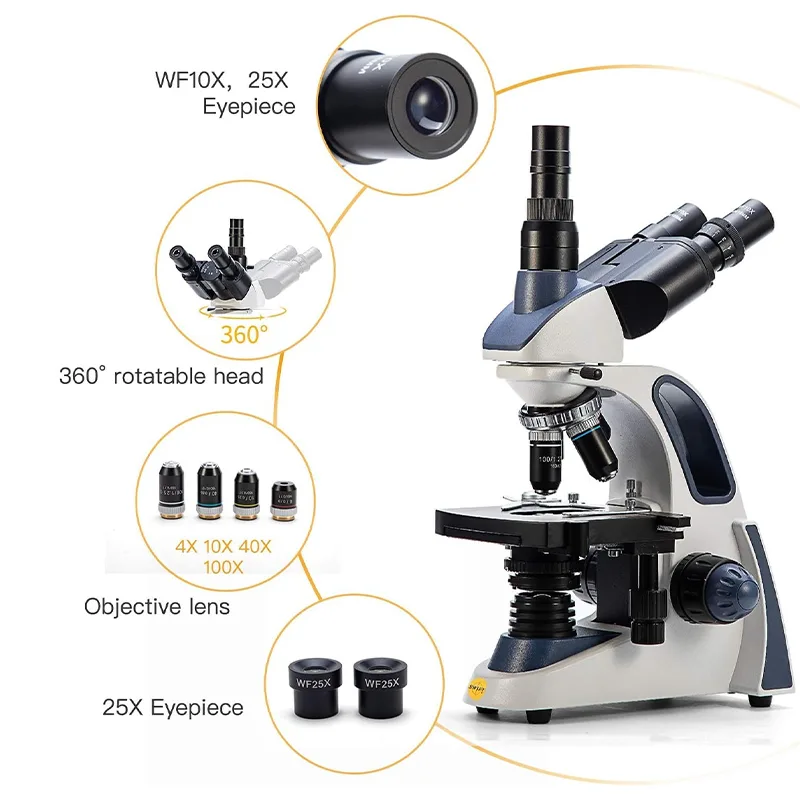 Microscope composé trinoculair - Microscope Compound 40X avis et prix