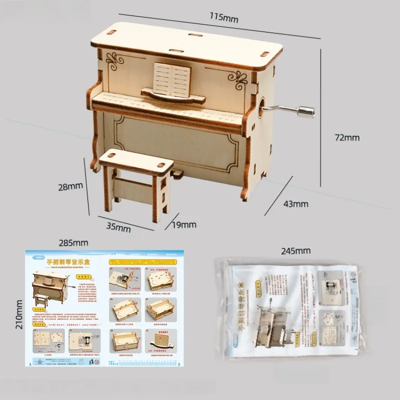 Piano à manivelle DIY pour enf - Science Diy Model avis et prix